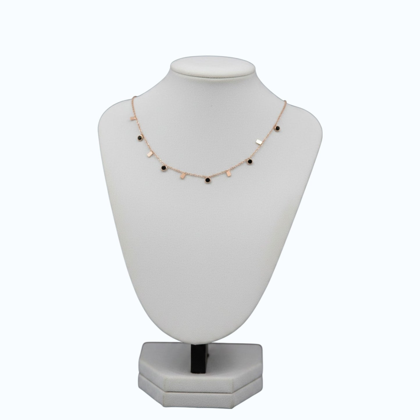 ✨ Elegant Rose Gold Charm Necklace ✨