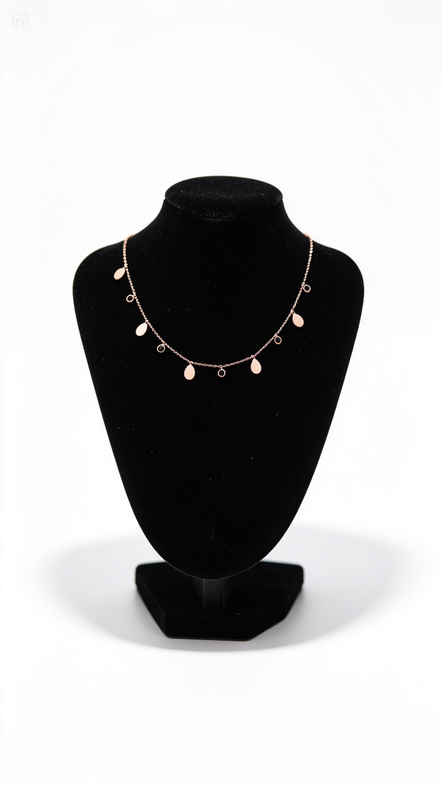 Rose Gold Dainty Charm Necklace for Women | Adjustable Luxury Minimalist Necklace | Unique Trend Collection
