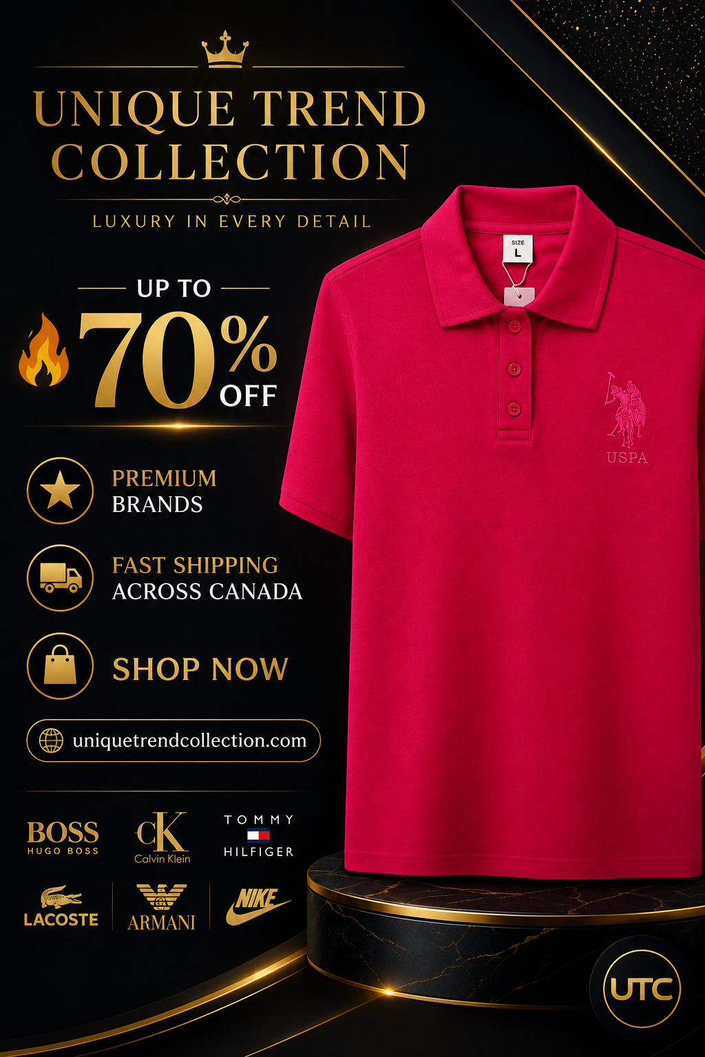 U.S. Polo Assn. Women's Premium Pink Classic Polo Shirt | Soft Cotton Casual Top