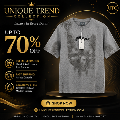 Premium Men's Grey Graphic Crew Neck T-Shirt | Soft Cotton Blend | Modern Fit