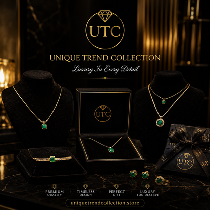 💎 UTC Luxury Emerald Green Pendant Necklace 💎