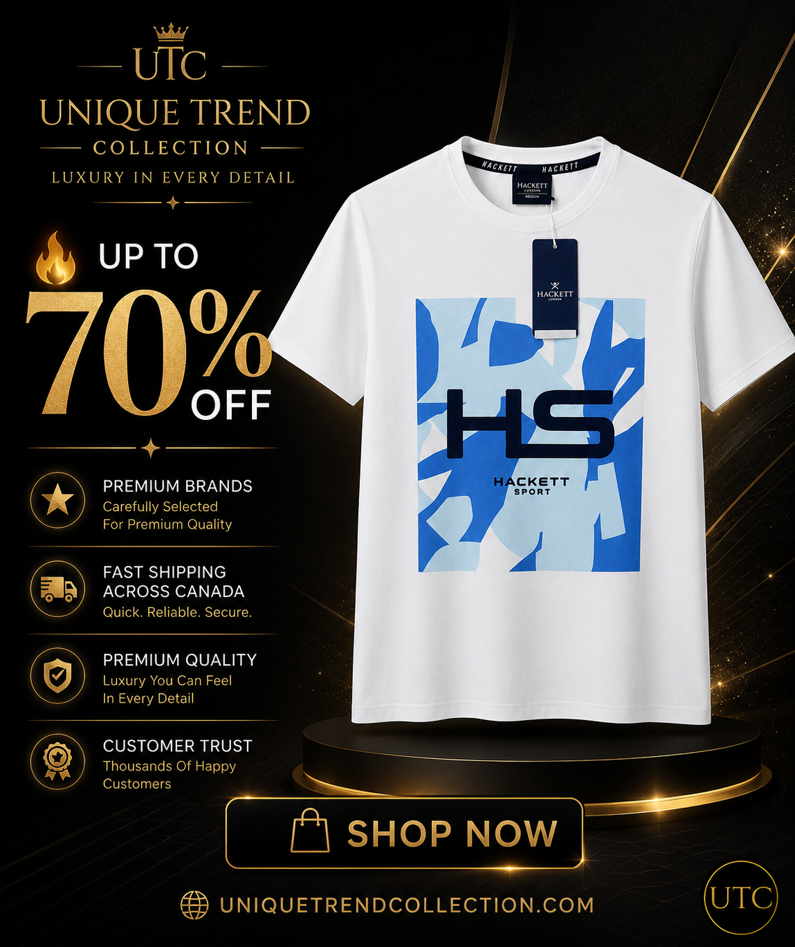 🤍✨ Hackett London Men's Premium White Graphic T-Shirt 👕 | 💎 Soft Cotton Crew Neck | 🇬🇧 Luxury British Style | 🇨🇦 Fast Shipping