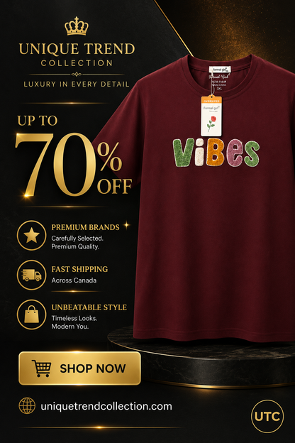Women's Premium Oversized Cotton Graphic T-Shirt – Burgundy | Soft Casual Crew Neck Tee