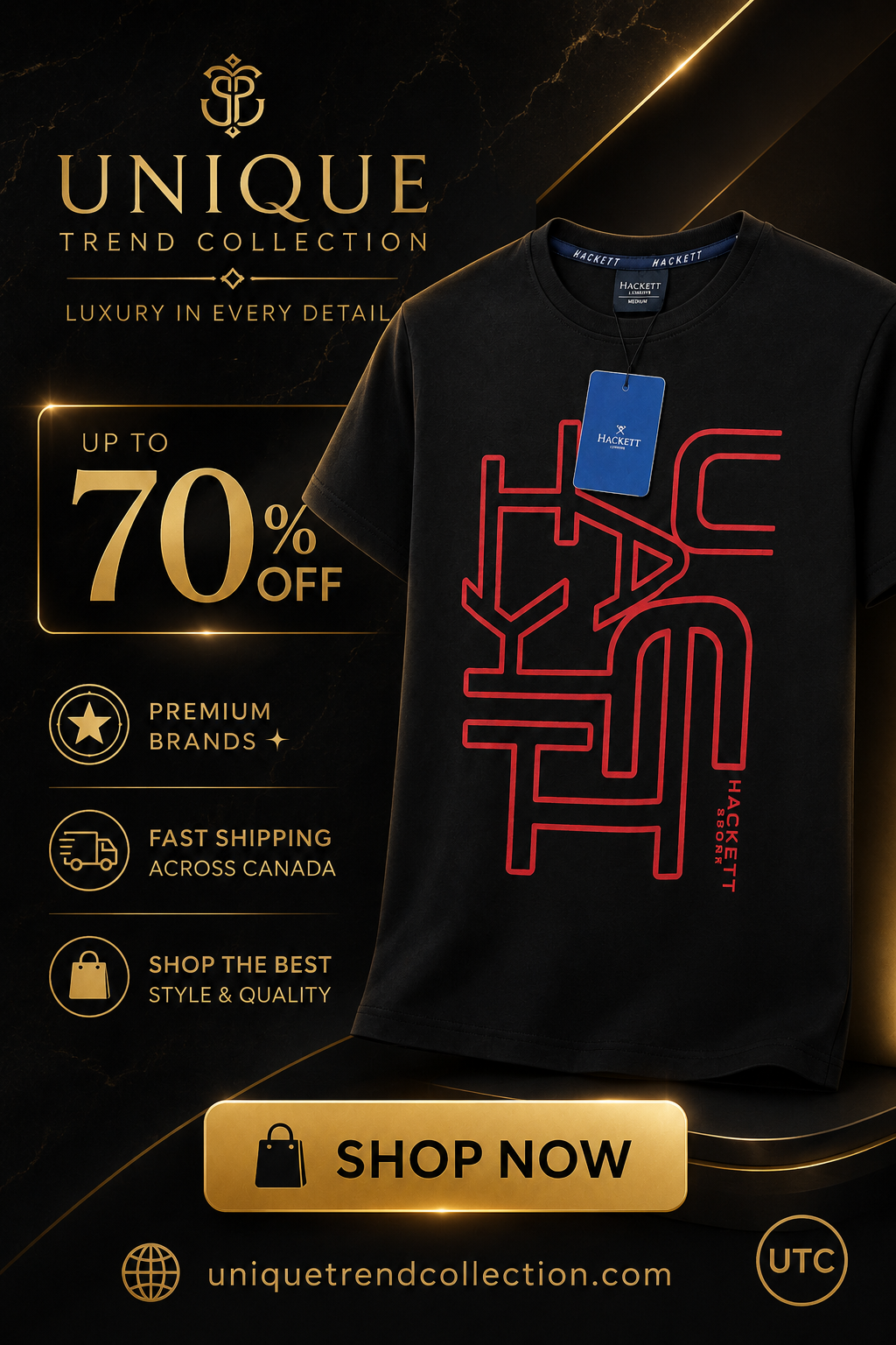 Premium Men's Graphic Crew Neck T-Shirt | Soft Cotton Blend | Casual Short Sleeve Tee | Black