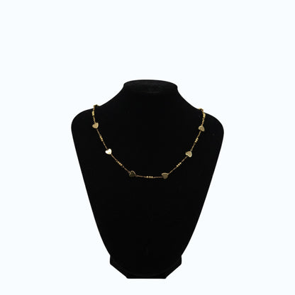 💖 Heart Charm Gold Necklace for Women | Dainty Heart Chain Necklace | Minimalist Luxury Jewelry Gift