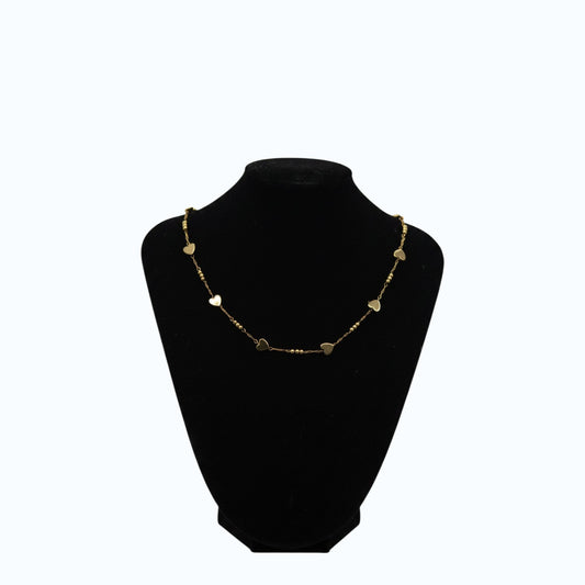 💖 Heart Charm Gold Necklace for Women | Dainty Heart Chain Necklace | Minimalist Luxury Jewelry Gift