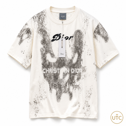 Premium Men's White Graphic Crew Neck T-Shirt | Soft Cotton Blend | Modern Fit