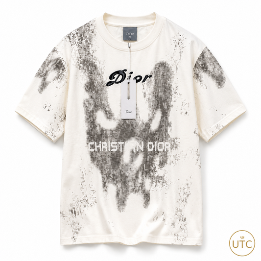Premium Men's White Graphic Crew Neck T-Shirt | Soft Cotton Blend | Modern Fit