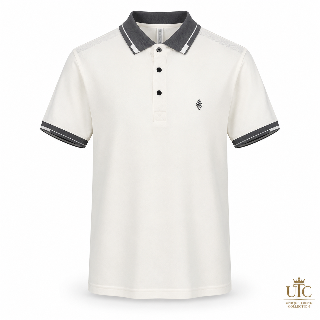 ✨ Premium Men's White Polo Shirt | Modern Everyday Luxury ✨