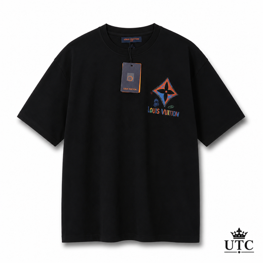 Premium Men's Black Oversized Cotton T-Shirt | Soft Crew Neck Casual Tee