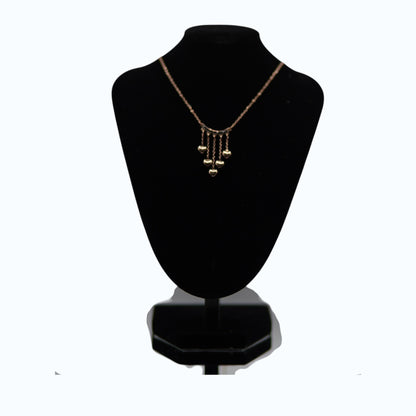 💖 UTC Luxury Heart Tassel Necklace for Women | Elegant Gold Crystal Pendant