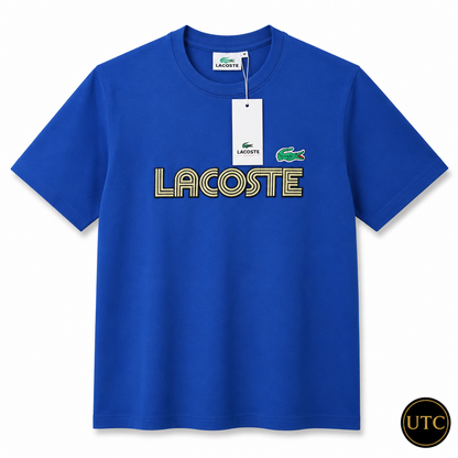 🐊💙 Lacoste Men's Premium Royal Blue Logo T-Shirt 👕 | ✨ 100% Cotton Crew Neck | 💎 Luxury Everyday Wear | 🇨🇦 Fast Shipping