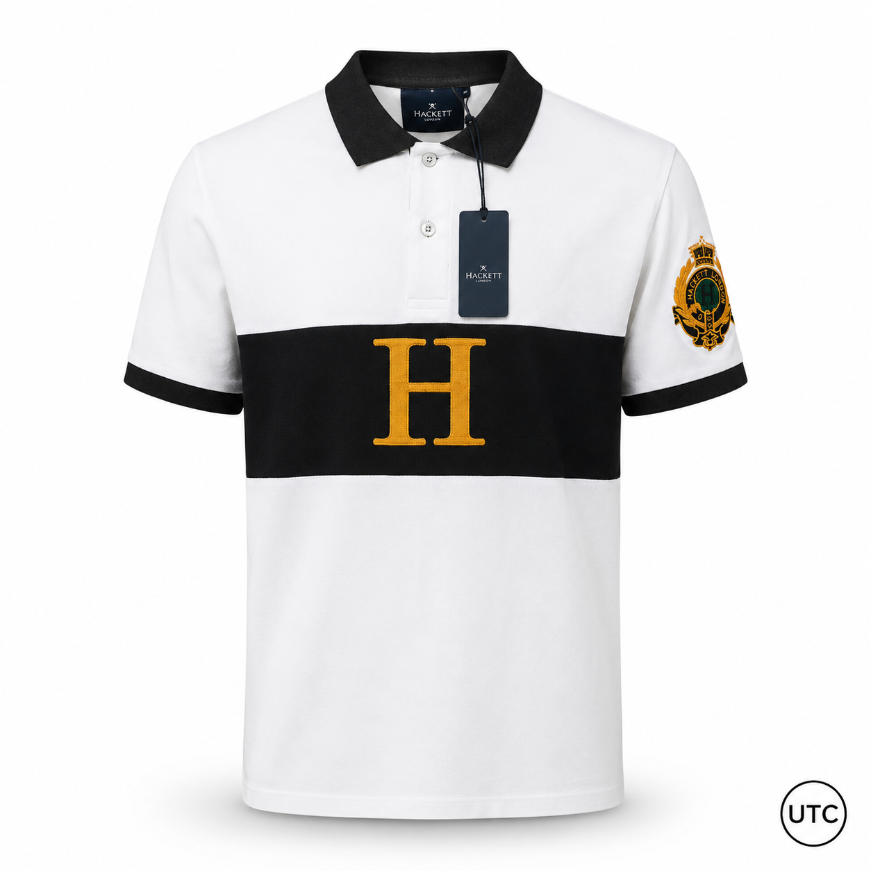 👕✨ Premium Men's Color Block Polo Shirt | Luxury Cotton Blend | Modern Smart Casual
