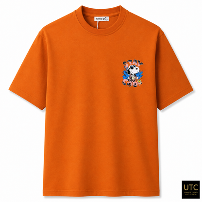 Women’s Premium Orange Graphic T-Shirt – Stay Cool Casual Crew Neck Tee