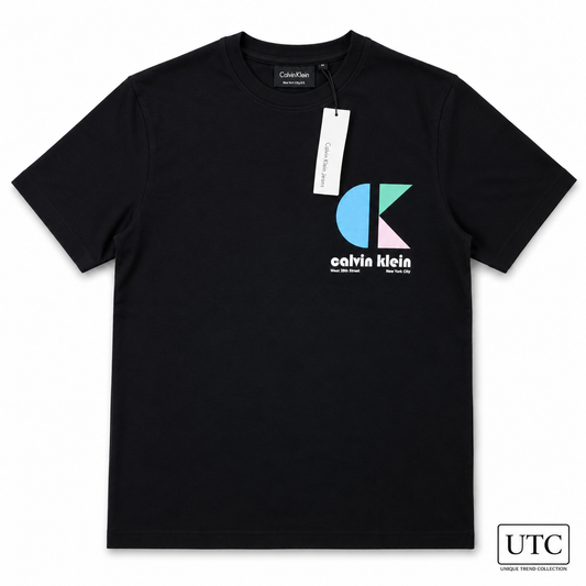 🖤 Calvin Klein Men's Premium Logo T-Shirt | Black Cotton Crew Neck Tee