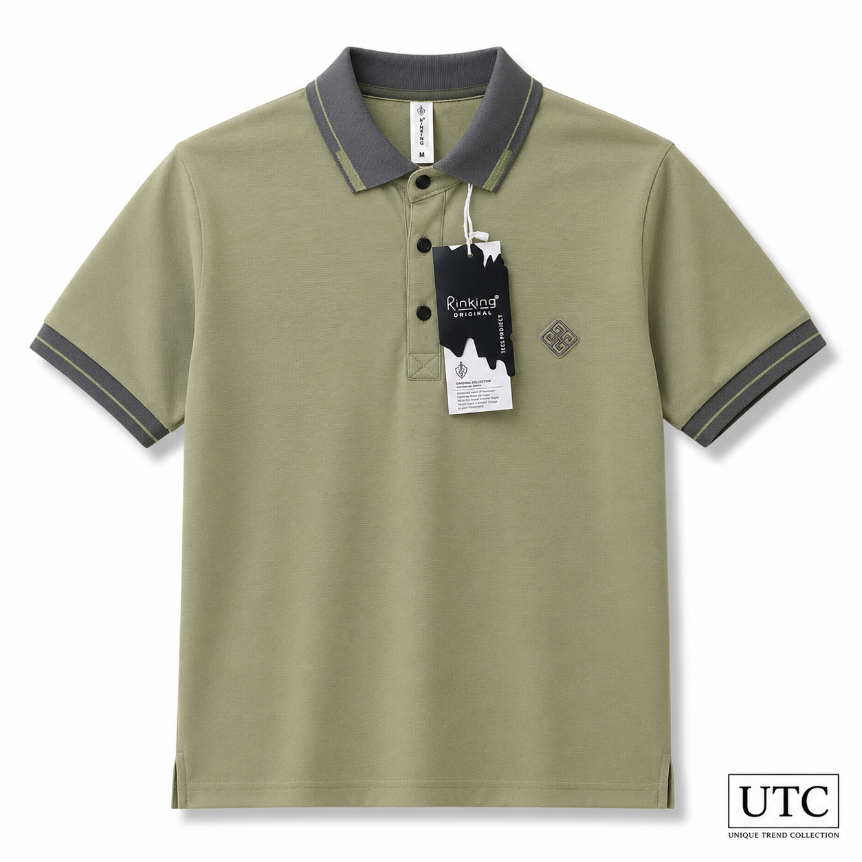🟢 Premium Men's Olive Green Polo Shirt | Soft Cotton Casual Golf Polo 👕