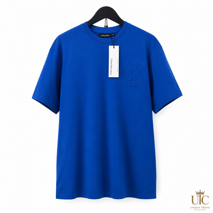 Premium Men's Royal Blue Cotton T-Shirt | Soft Crew Neck Everyday Casual Tee