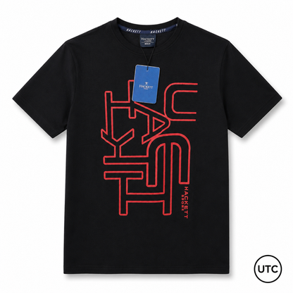 Premium Men's Graphic Crew Neck T-Shirt | Soft Cotton Blend | Casual Short Sleeve Tee | Black