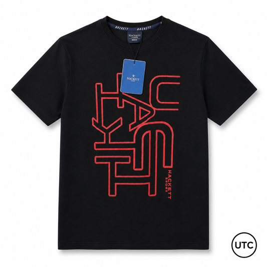 Premium Men's Graphic Crew Neck T-Shirt | Soft Cotton Blend | Casual Short Sleeve Tee | Black