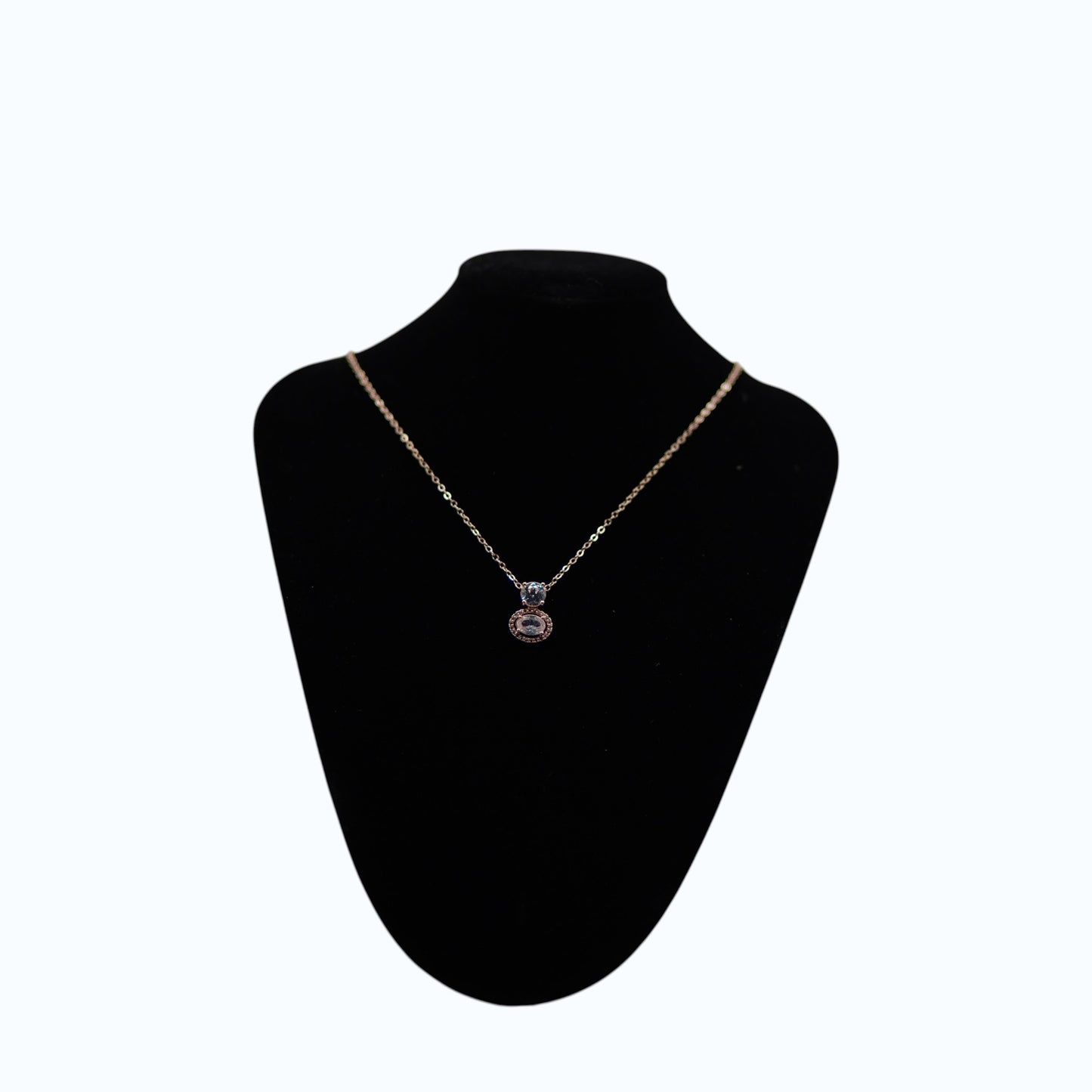 ✨ Rose Gold Crystal Halo Pendant Necklace | Elegant Sparkle Jewelry Gift for Women 💎