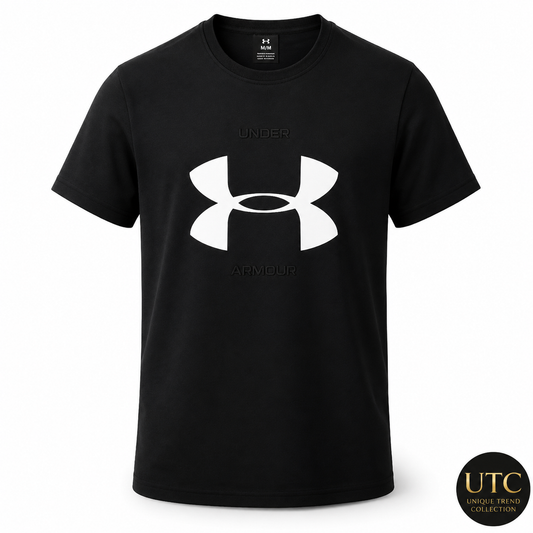 Under Armour Men's Sportstyle Big Logo T-Shirt – Black | Premium Cotton Athletic Tee