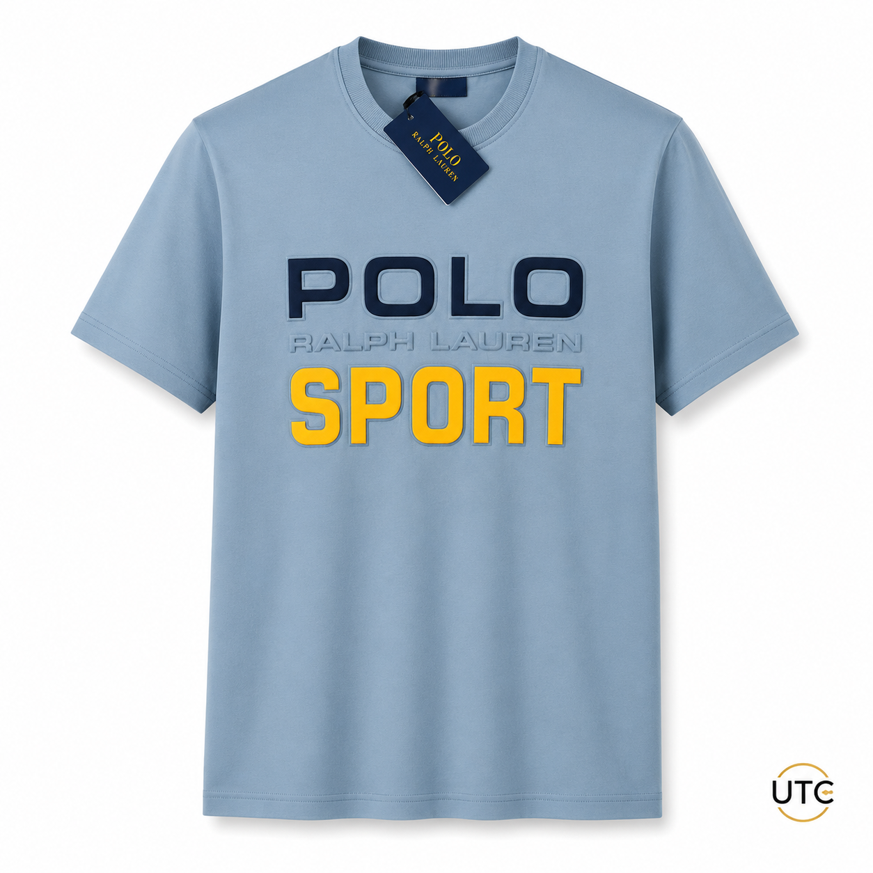 Polo Ralph Lauren Sport Men's Premium Cotton Crew Neck T-Shirt | Sky Blue | Soft Casual Tee
