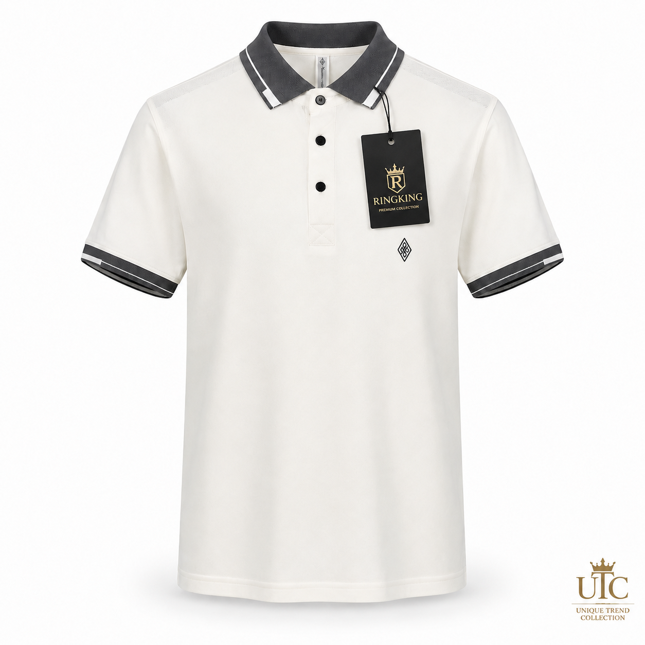 ✨ Premium Men's White Polo Shirt | Modern Everyday Luxury ✨