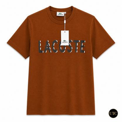 Premium Men's Rust Brown Cotton T-Shirt | Soft Crew Neck Casual Tee