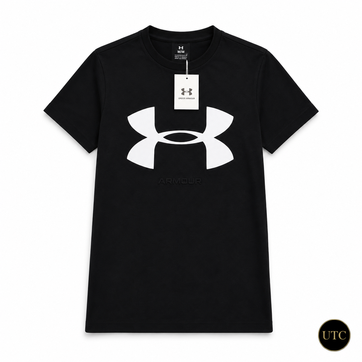 Under Armour Men's Sportstyle Big Logo T-Shirt – Black | Premium Cotton Athletic Tee