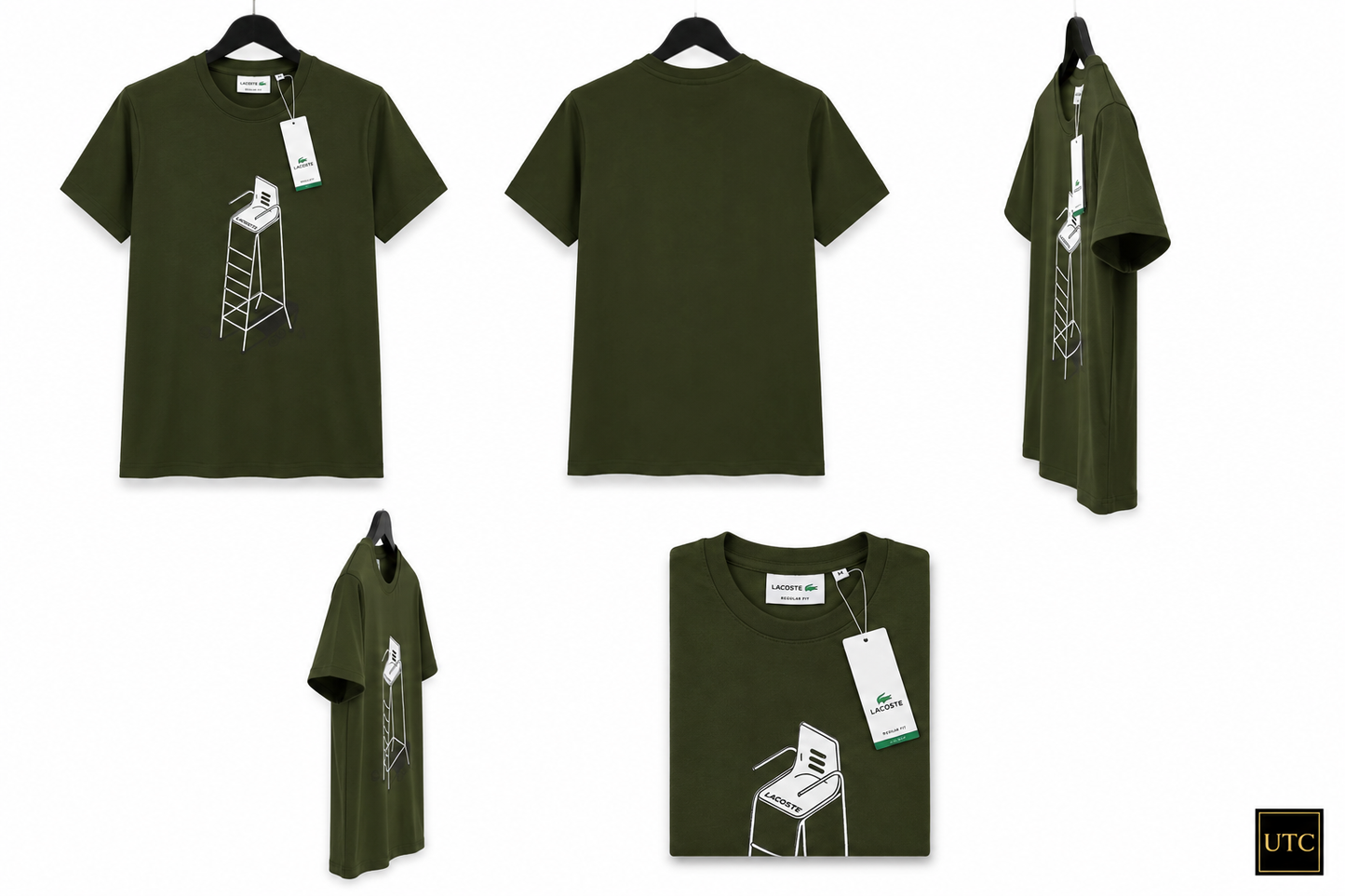 Premium Men's Olive Green Cotton Graphic T-Shirt | Soft Crew Neck Casual Tee
