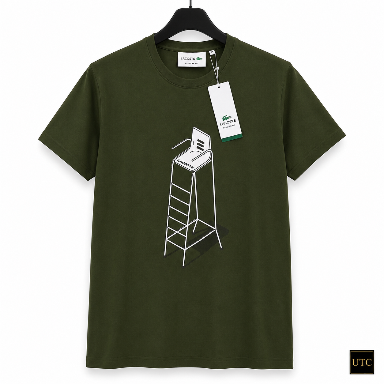 Premium Men's Olive Green Cotton Graphic T-Shirt | Soft Crew Neck Casual Tee