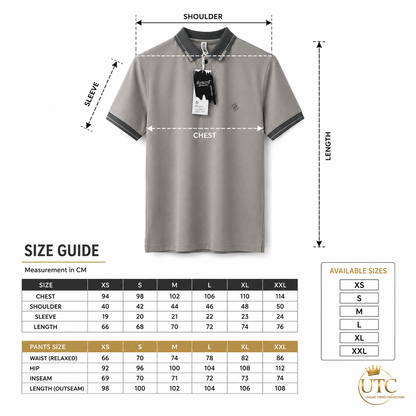 Premium Men's Light Grey Polo Shirt | Soft Cotton Blend | Classic Short Sleeve Golf Polo
