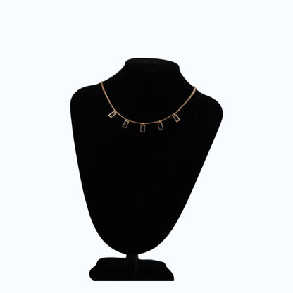 ✨ Black Crystal Gold Charm Necklace | Elegant Luxury Pendant Necklace for Women | UTC Jewelry