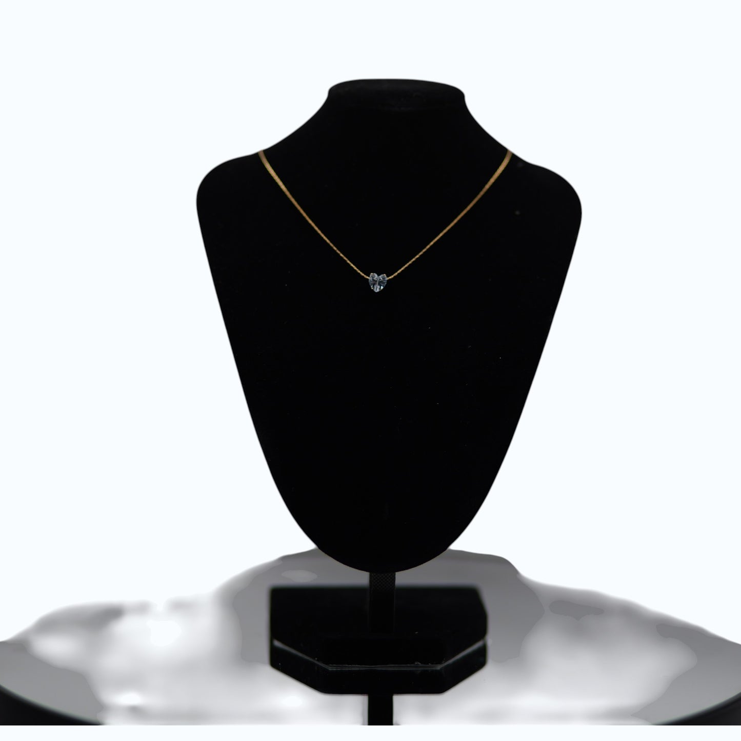 💎 UTC Luxury Heart Crystal Necklace for Women | Elegant Gold-Tone Pendant Jewelry ✨
