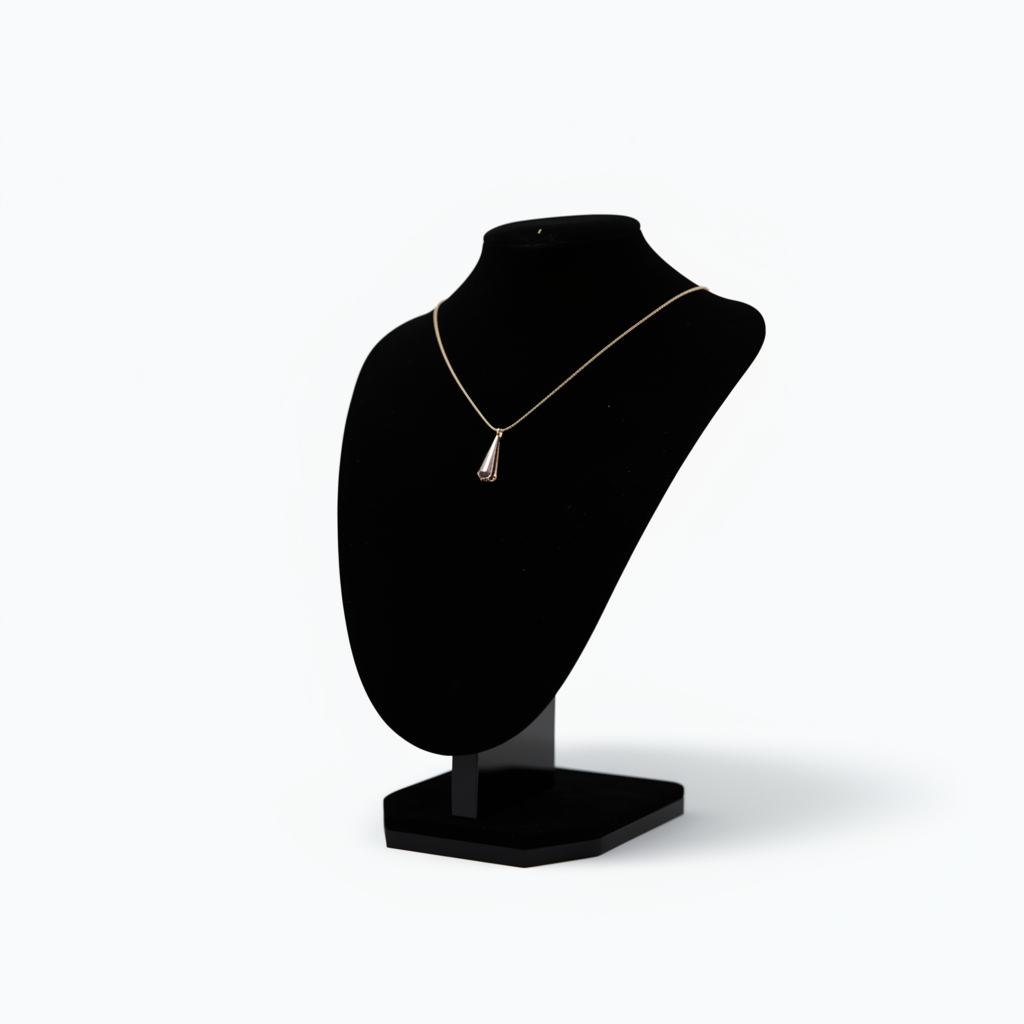 Luxury Crystal Teardrop Necklace – Gold Plated Elegant Pendant for Women