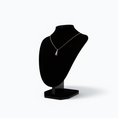 Luxury Crystal Teardrop Necklace – Gold Plated Elegant Pendant for Women
