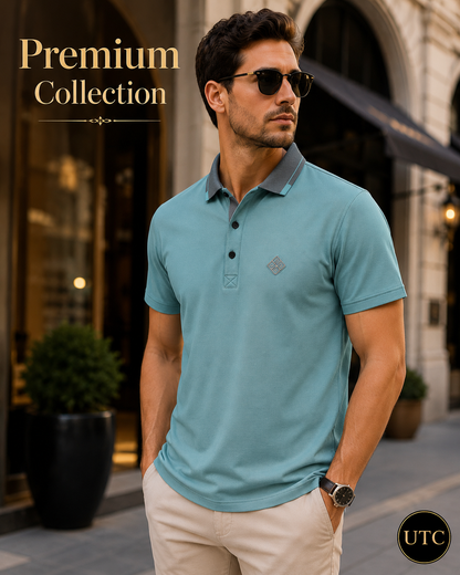 🩵 Premium Men's Polo Shirt 👕✨ | Modern Comfort | Breathable Cotton | Smart Casual