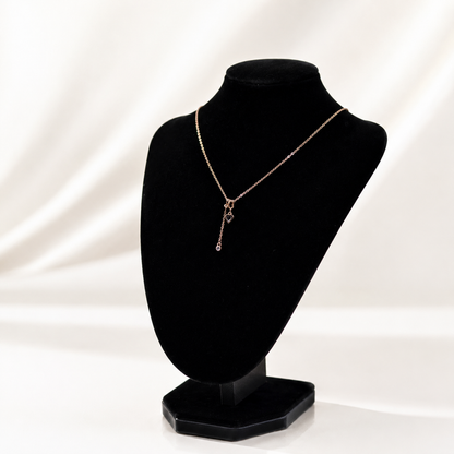 ✨ Rose Gold Heart Crystal Pendant Necklace | Elegant Adjustable Women's Jewelry 💖