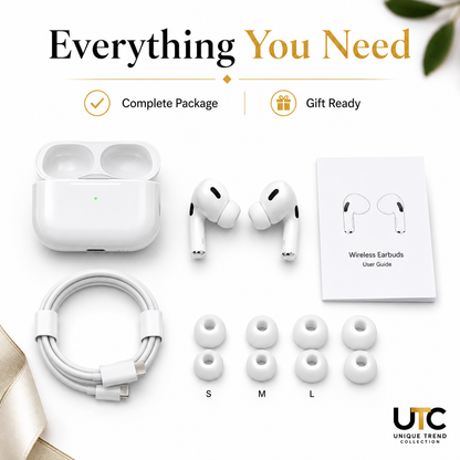🎧 Premium Wireless Earbuds with Active Noise Cancellation | Bluetooth 5.3 | USB-C Charging Case | 2-Year Seller Warranty