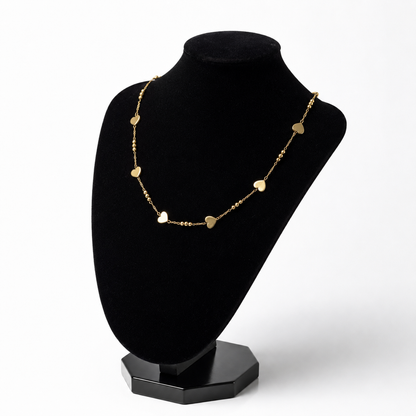 💖 Heart Charm Gold Necklace for Women | Dainty Heart Chain Necklace | Minimalist Luxury Jewelry Gift