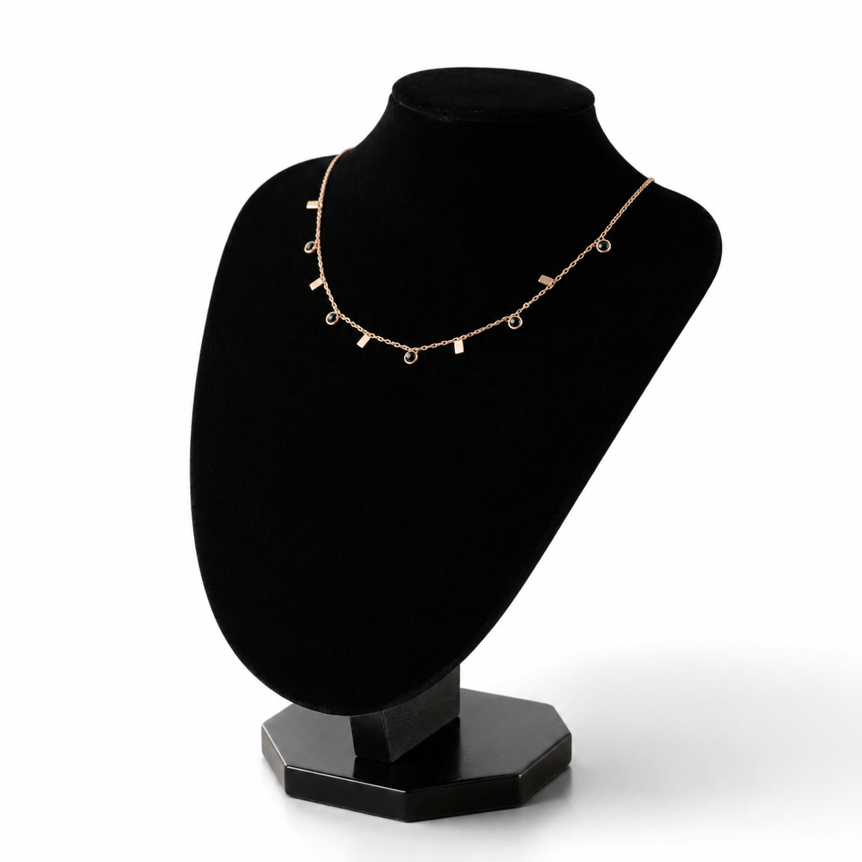 ✨ Elegant Rose Gold Charm Necklace ✨