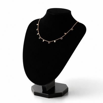 ✨ Elegant Rose Gold Charm Necklace ✨