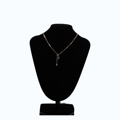 ✨ Rose Gold Heart Crystal Pendant Necklace | Elegant Adjustable Women's Jewelry 💖