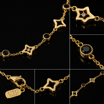 💎 Gold Star Charm Necklace for Women ✨ Dainty Luxury Chain Necklace | Elegant Everyday Jewelry Gift for Her 🎁