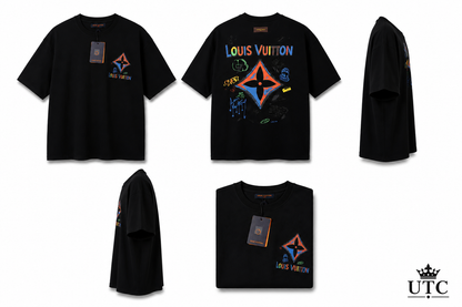 Premium Men's Black Oversized Cotton T-Shirt | Soft Crew Neck Casual Tee