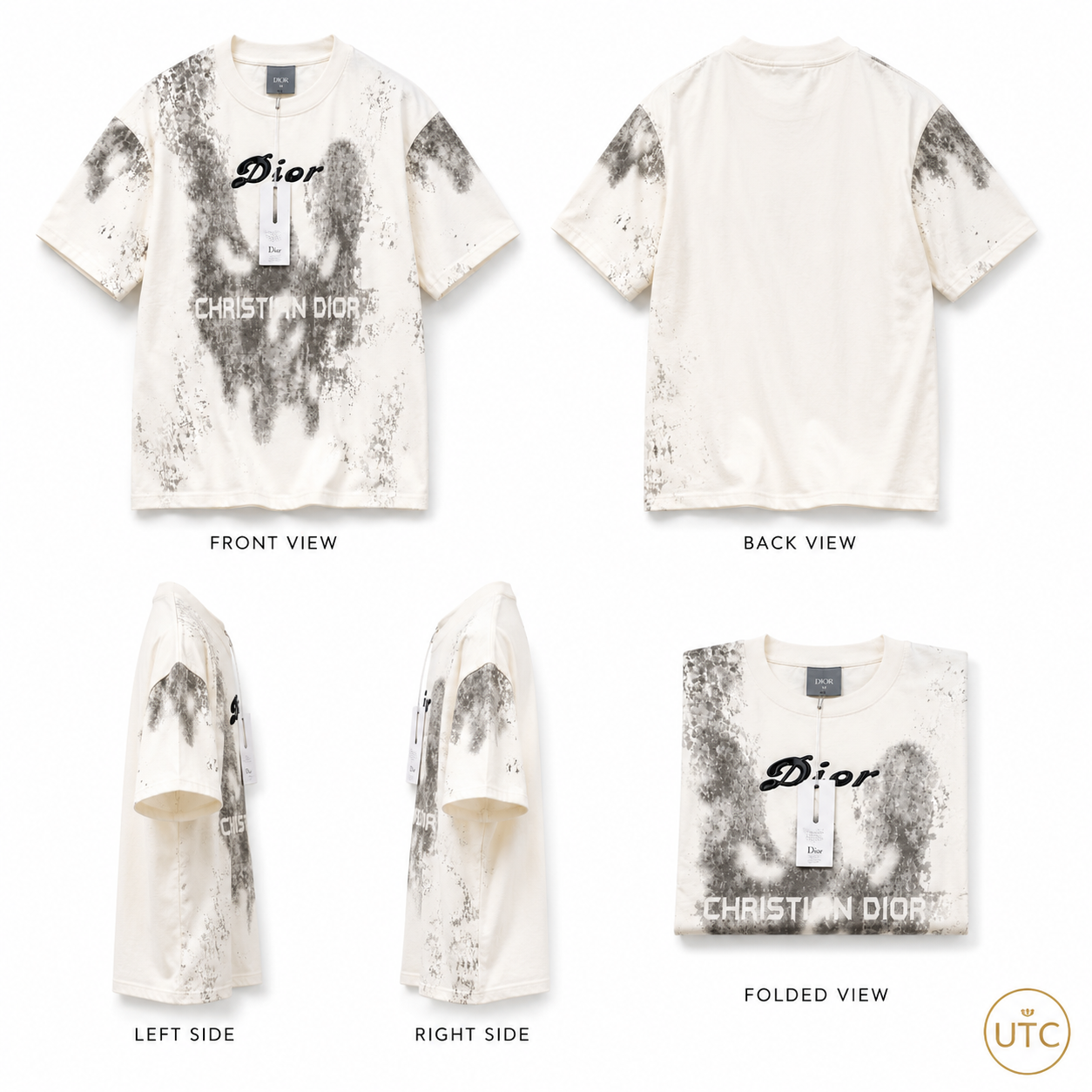 Premium Men's White Graphic Crew Neck T-Shirt | Soft Cotton Blend | Modern Fit