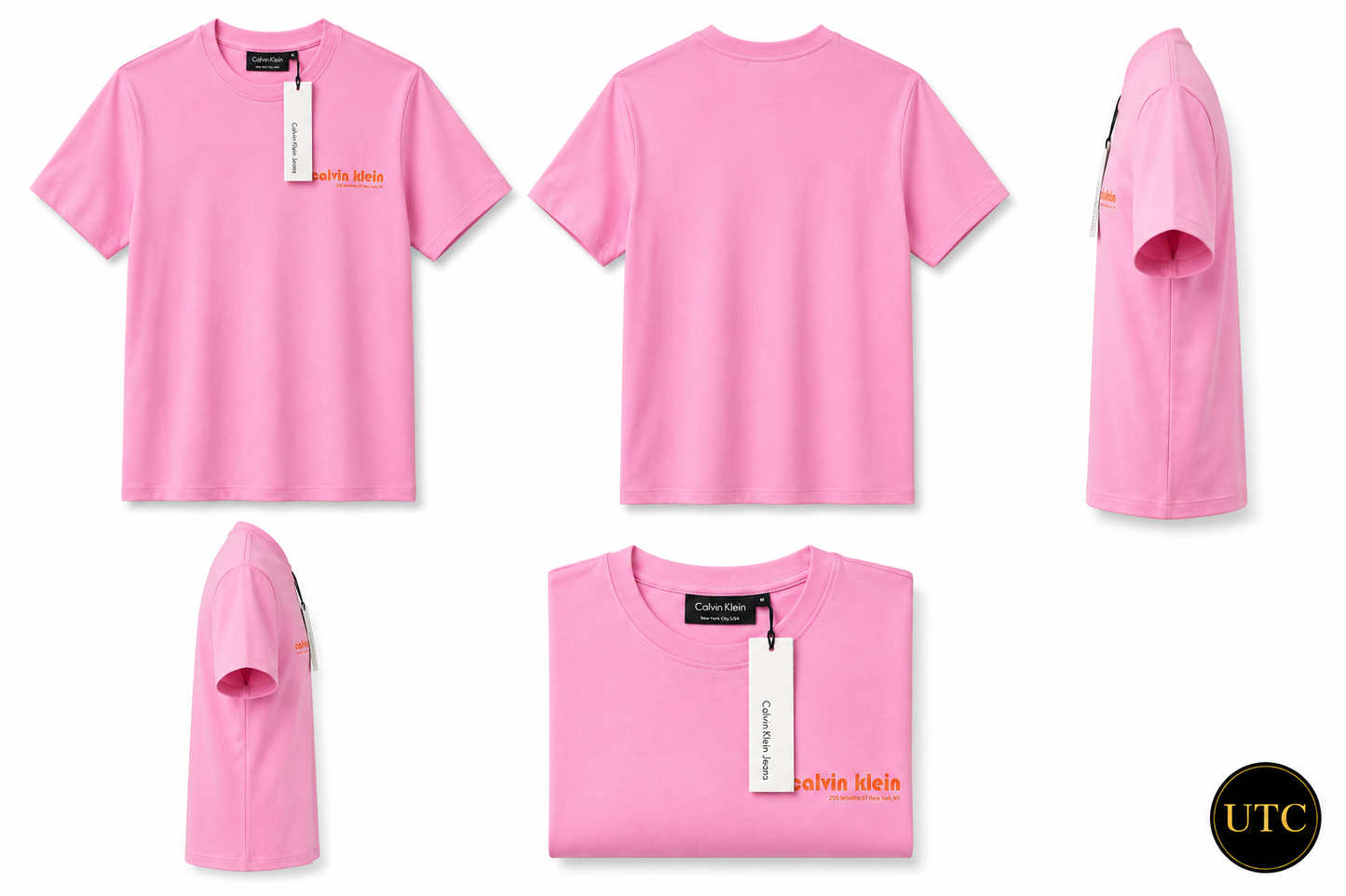 🌸✨ Calvin Klein Jeans Premium Pink Logo T-Shirt 👕 | 100% Authentic 💎 Soft Cotton Crew Neck | Luxury Everyday Style 🔥