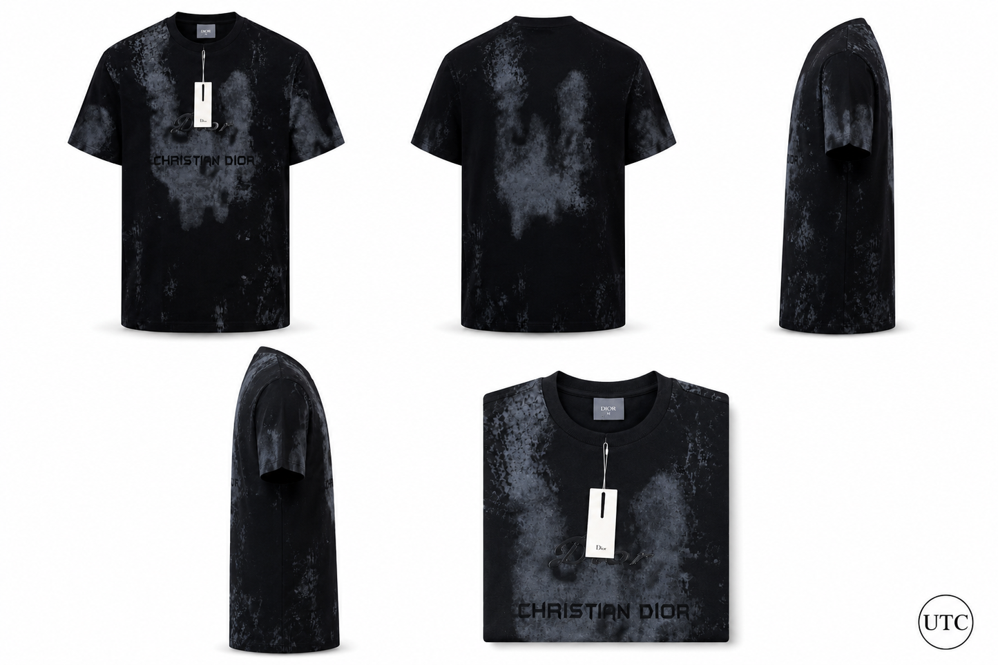 Premium Men's Black Graphic Crew Neck T-Shirt | Soft Cotton Blend | Modern Fit