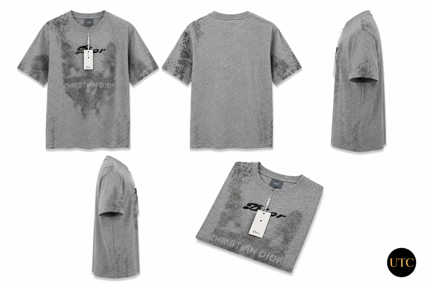 Premium Men's Grey Graphic Crew Neck T-Shirt | Soft Cotton Blend | Modern Fit