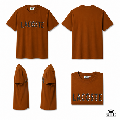 Premium Men's Rust Brown Cotton T-Shirt | Soft Crew Neck Casual Tee